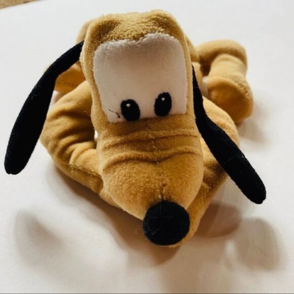 Disney Other - Vintage Disney Pluto Plush Stuffed Animal Small Laying Down Puppy Pluto Toy